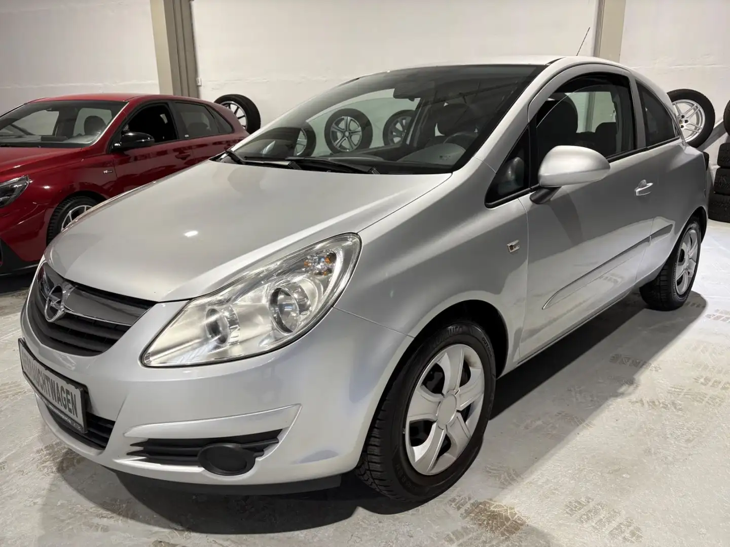 Opel Corsa D 1.0 Edition*Klimaanlage*ZV*1.Hand* Silber - 1