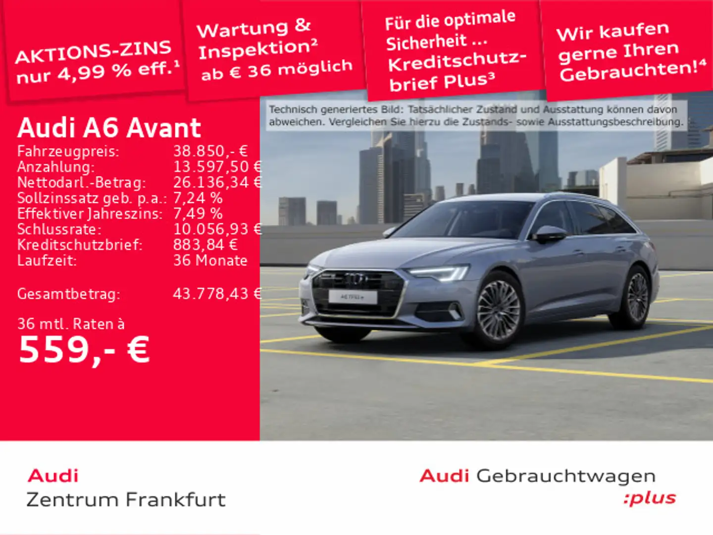 Audi A6 TFSI e Sport MatrixLED ACC B&O Silber - 1