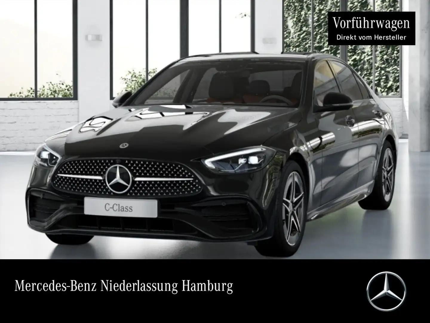 Mercedes-Benz C 180 AMG+NIGHT+PANO+360+LED+TOTW+KEYLESS+9G Negru - 1