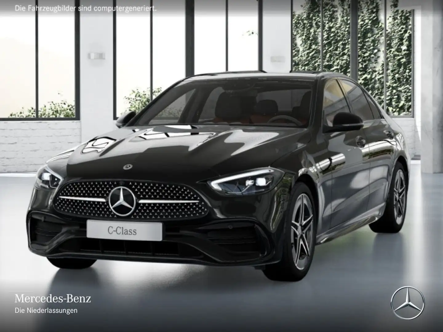 Mercedes-Benz C 180 AMG+NIGHT+PANO+360+LED+TOTW+KEYLESS+9G Negru - 2