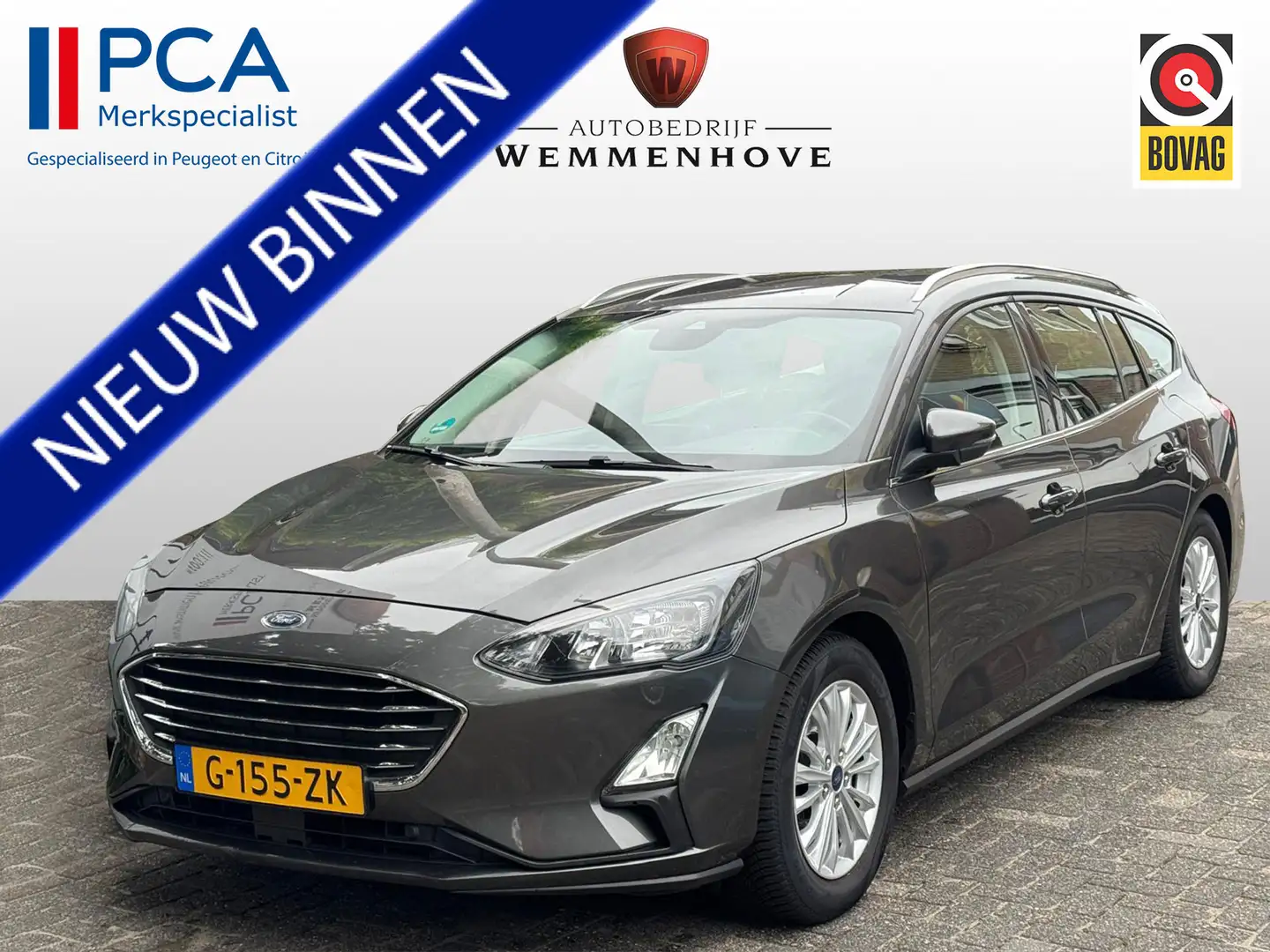 Ford Focus Wagon 1.0 EcoBoost Titanium Business Airco-Ecc/Nav Gris - 1