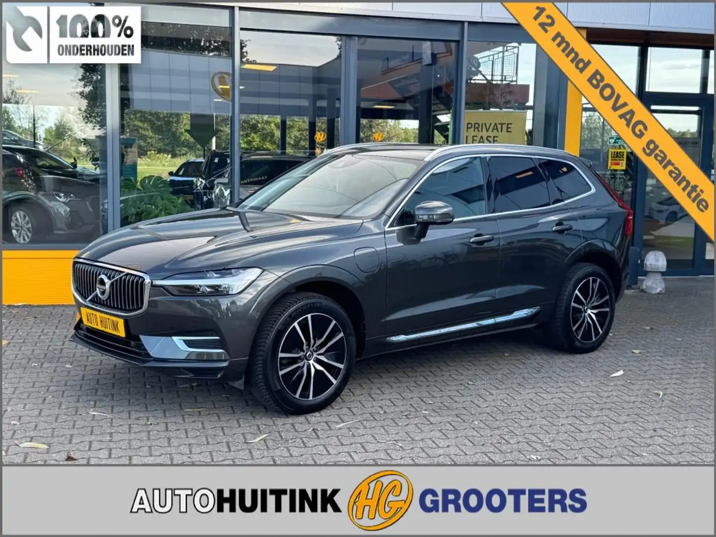 Volvo XC60 2.0 Recharge T6 AWD Inscription - Pan dak - leer - Grijs - 1