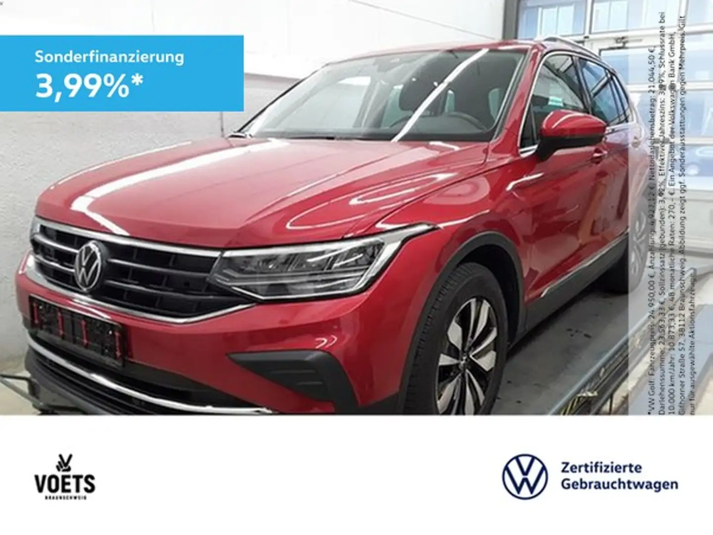 Volkswagen Tiguan Move 1.5 TSI STANDHZG+NAVI+LED Rot - 1