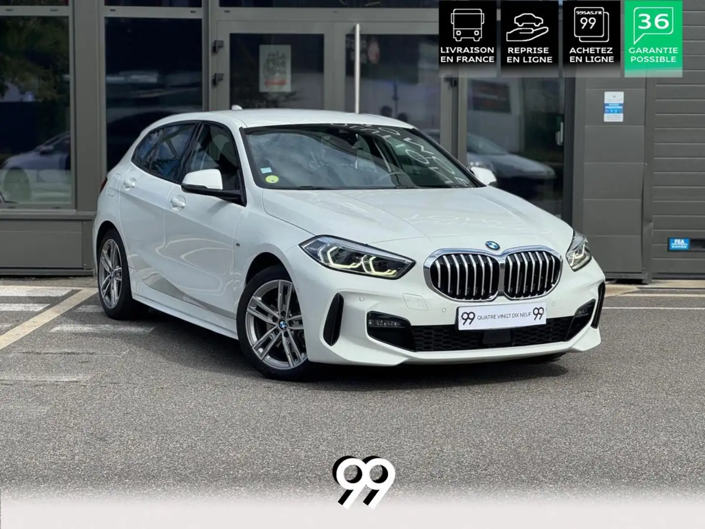 BMW 116 SERIE 116d - M Design Blanc - 1