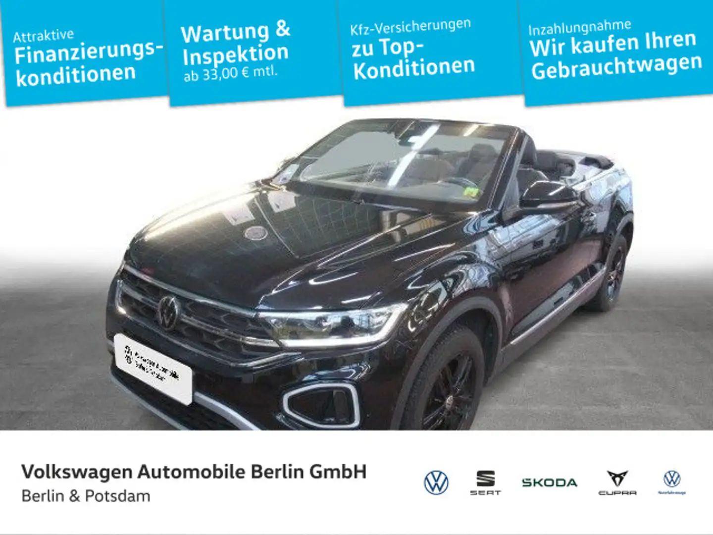 Volkswagen T-Roc 1.5 TSI Style Navi LED APP SHZG Schwarz - 1