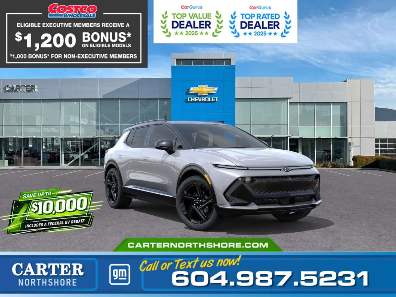 Gray 2026 Chevrolet Equinox EV SUV / Crossover Front-Wheel Drive Automatic