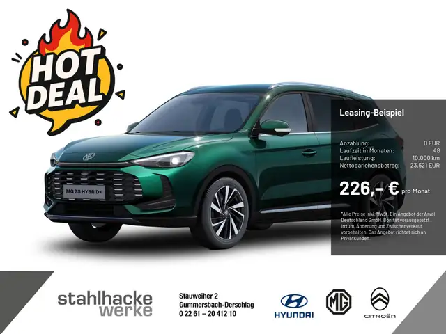 MG ZS Hybrid Luxury Automatik 197PS Preis nur gültig bei Finanzierung