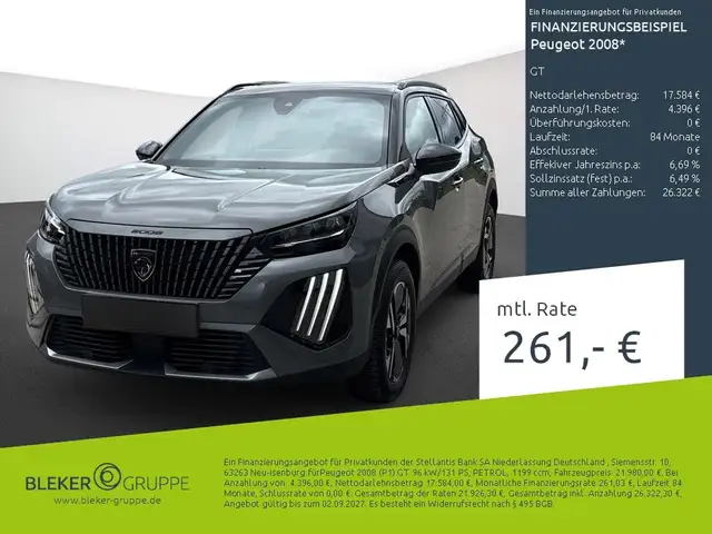 2024 Peugeot 2008 in Grey for sale