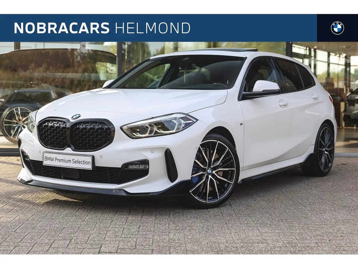 BMW 118 1 Serie 118i High Executive M Sport Automaat / Pan Wit - 1