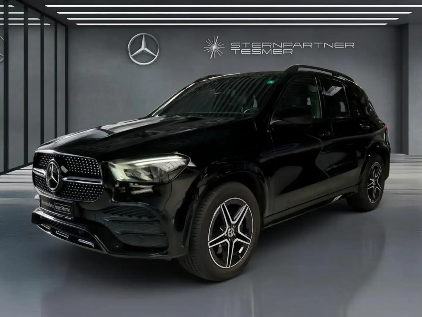 Mercedes-Benz GLE 400 d 4M AMG+Night+AHK+360°+Pano+Mbeam+Wide Schwarz - 1