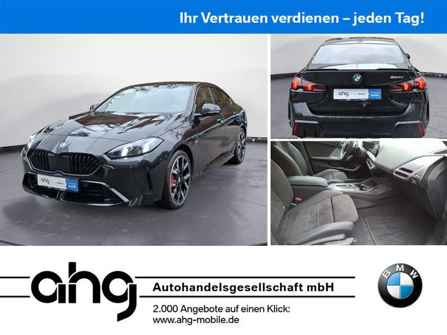 BMW 220d Gran Coupe Steptronic M Sportpaket Noir - 1