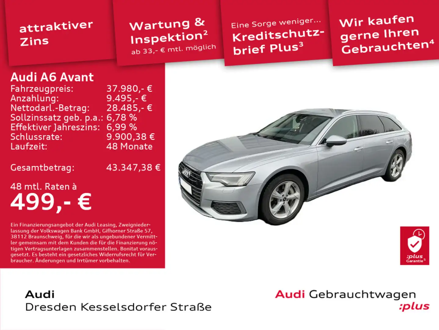 Audi A6 TFSI e Design Silber - 1