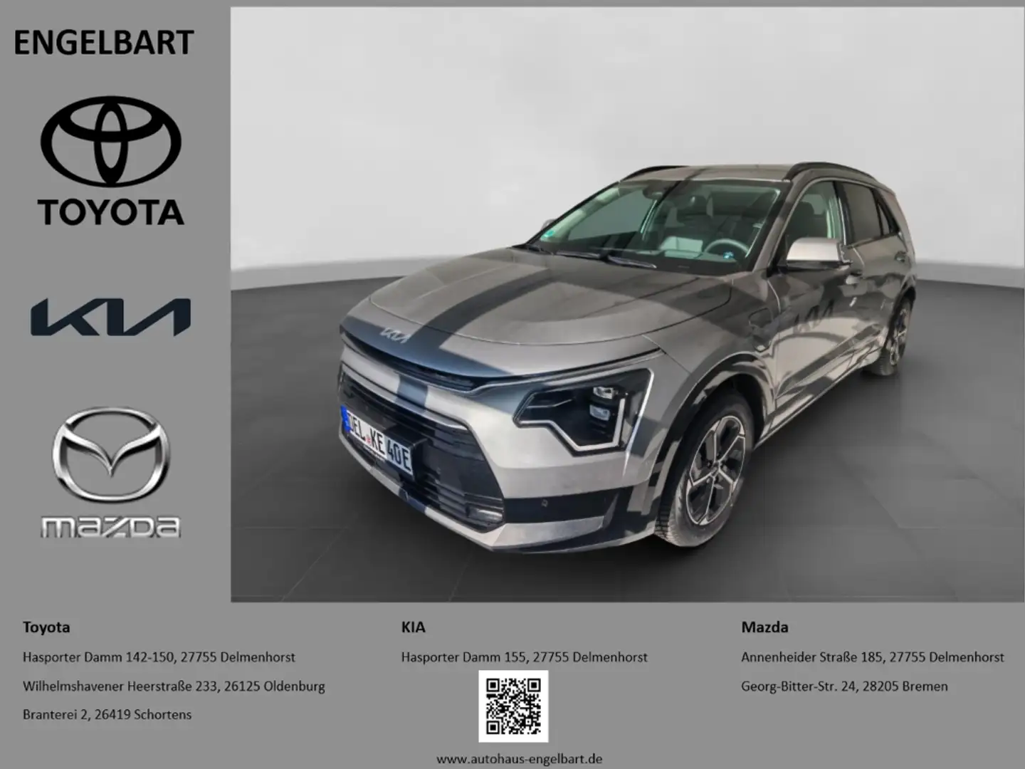 Kia Niro 1.6 PHEV Spirit Techno-Paket Relaxation-Paket Grau - 1