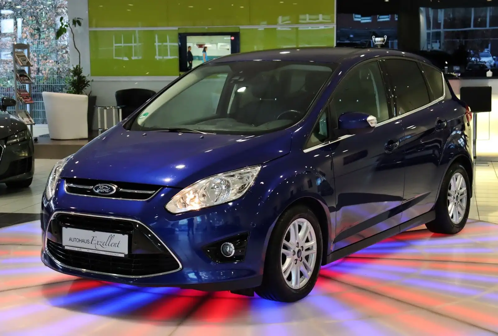 Ford C-Max Titanium*LEDER*SHZ*ALU*TEMPOMAT*PDC*MFL*BC Blau - 1