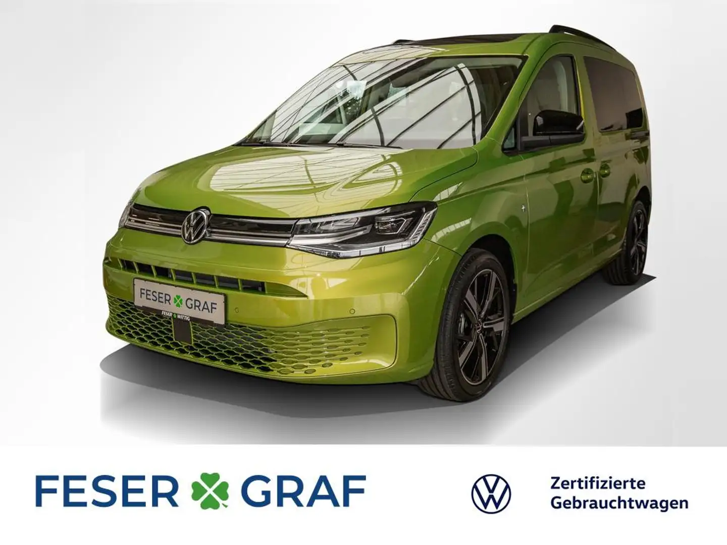 Volkswagen Caddy Life 1.5TSI DSG/AGR/Travel/LED/18"/Pano Grün - 1