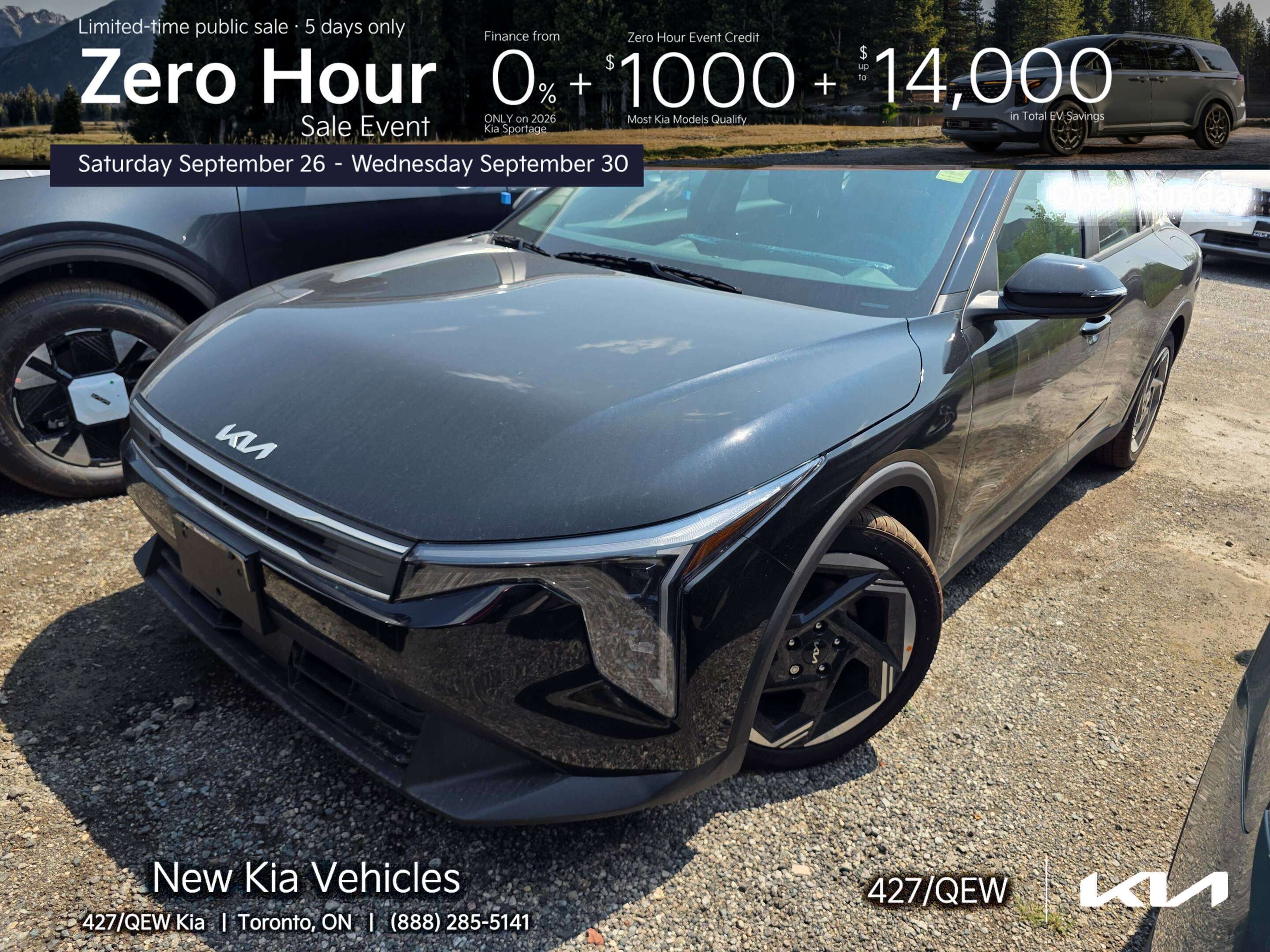 Black 2026 Kia K4 Hatchback Hatchback Front-Wheel Drive Automatic
