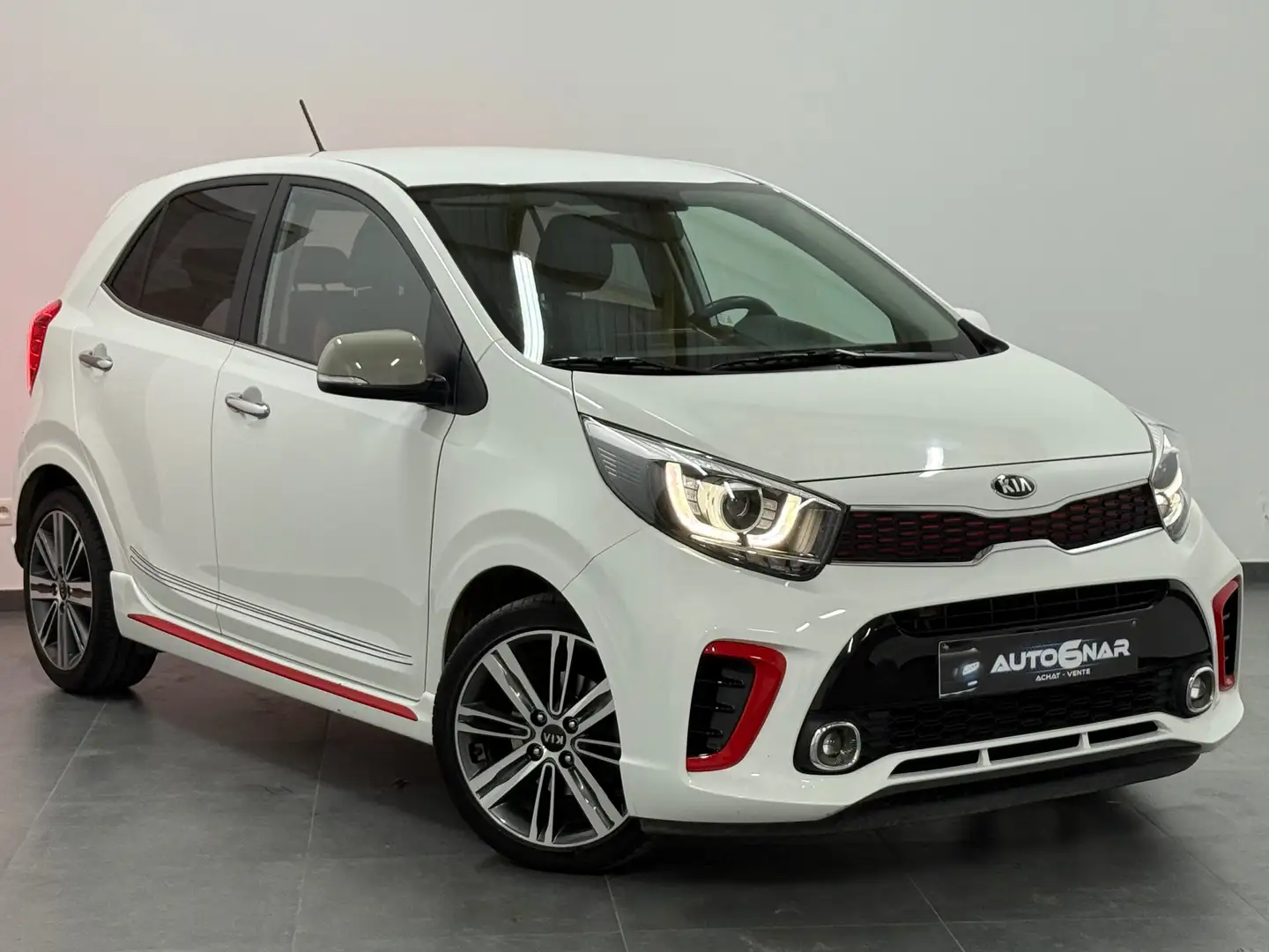 Kia Picanto 1.0i GT Line Euro6b - Navi - Camera - Carplay Blanco - 1