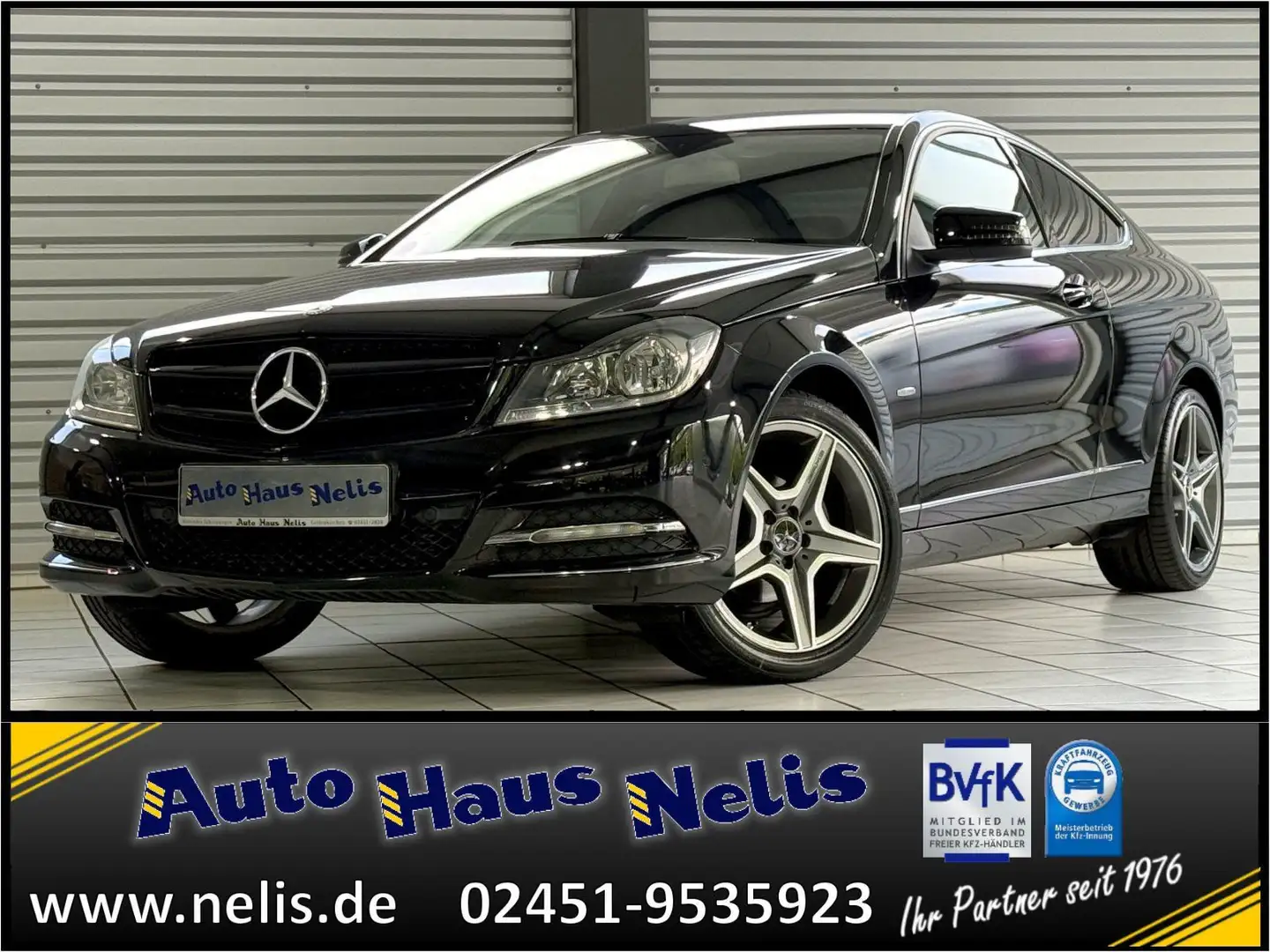 Mercedes-Benz C 180 Coupe CGI AMG Alu Sitzheizung RadioCD BT Fekete - 1
