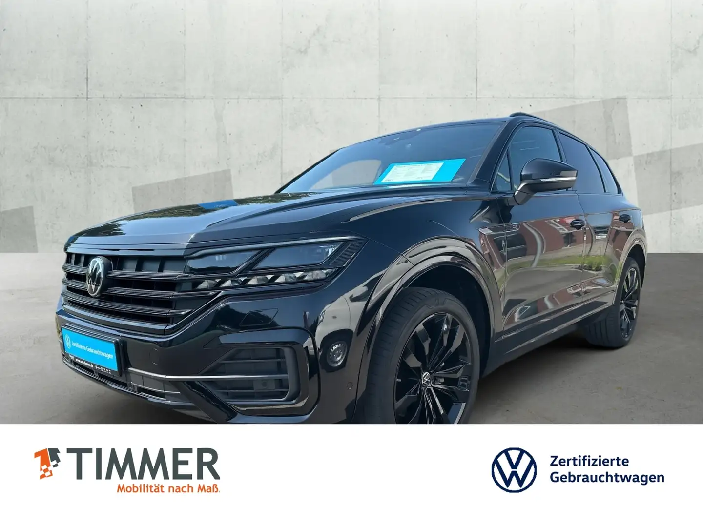 Volkswagen Touareg 3.0 V6 TDI DSG 4M R-LINE BLACK *LUFT *INNO *360° Zwart - 1