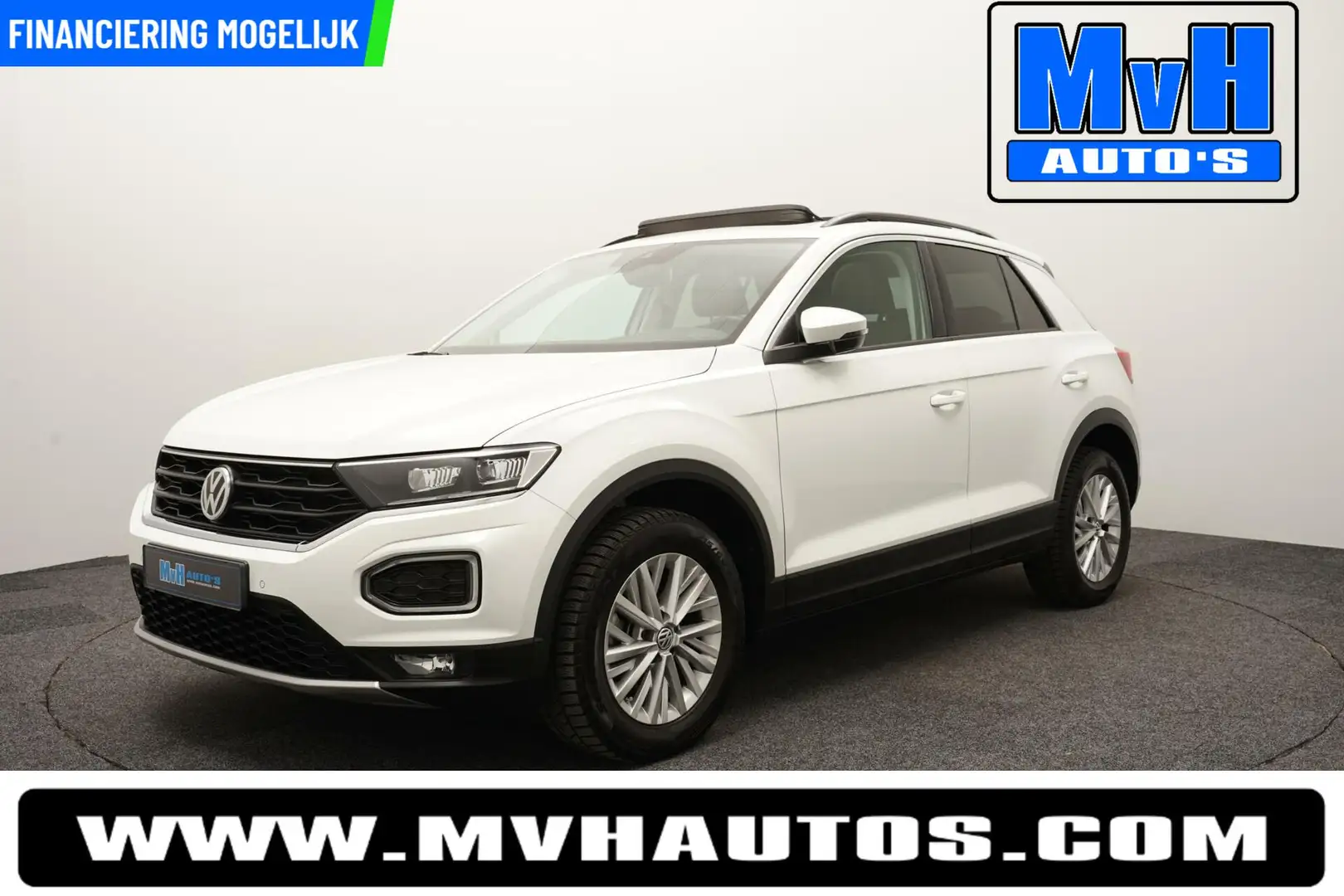 Volkswagen T-Roc 1.0 TSI Style 140PK|PANO|LED|TREKH|STOELVERW. Wit - 1