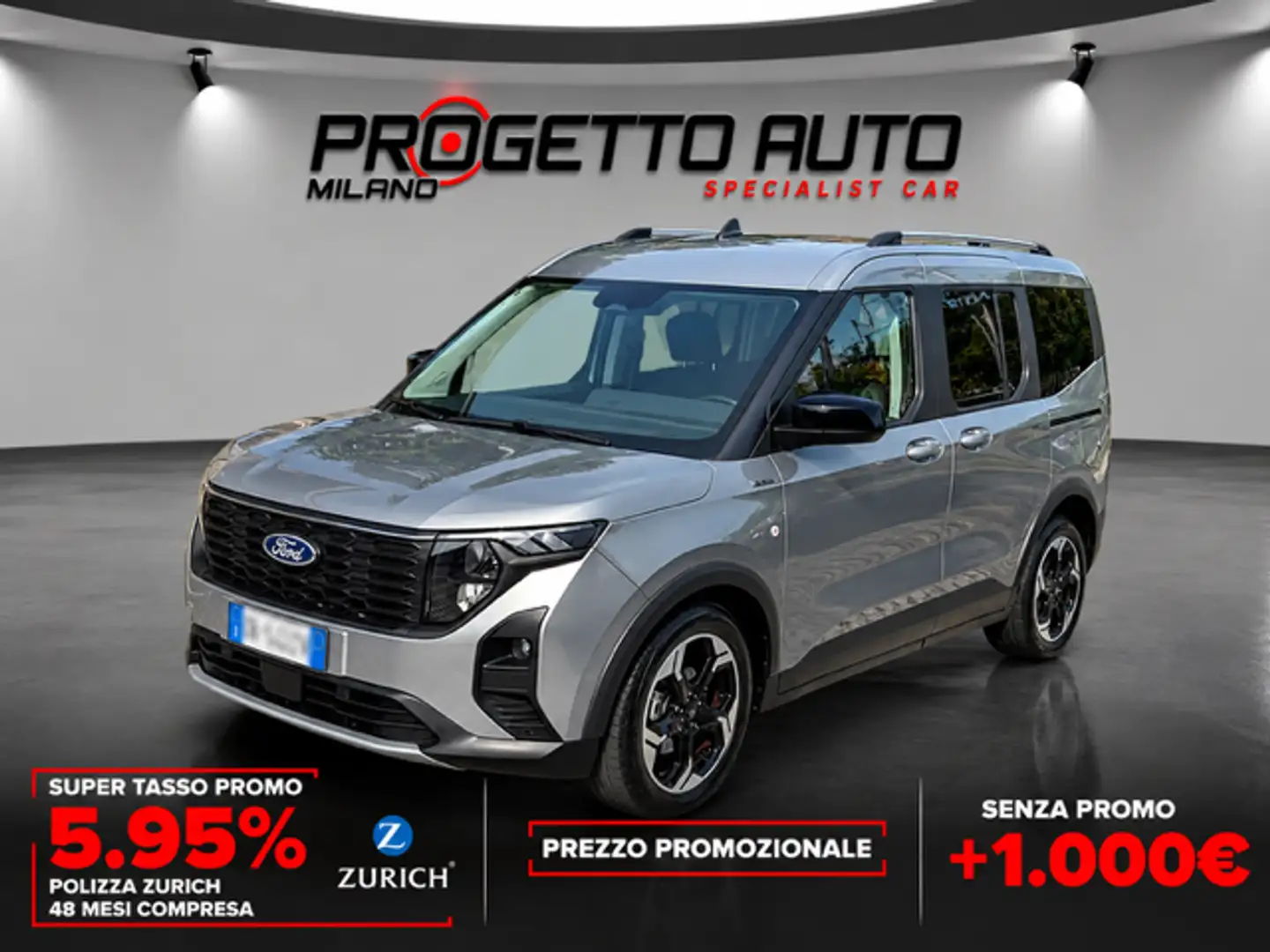 Ford Tourneo Connect Ford Tourneo Courier 1.0 EcoBoost Active AUTOMATICA! Grau - 1
