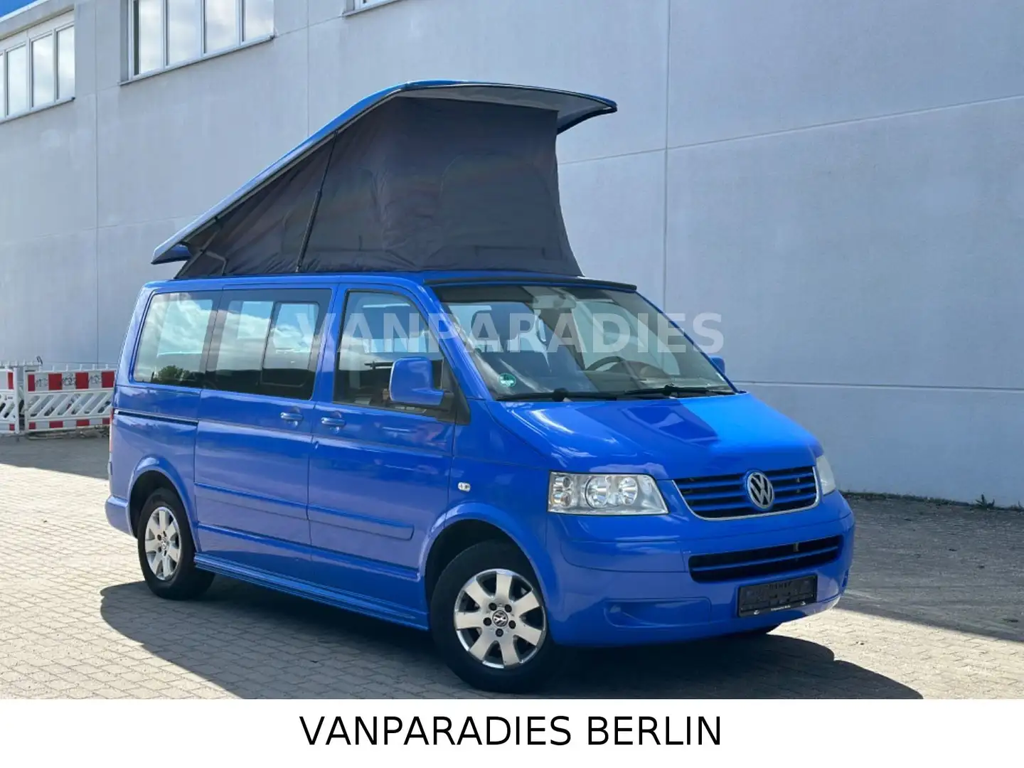 Volkswagen T5 Multivan Aufstelldach2.5TDI/4Schlafplätze/AHK Kék - 1