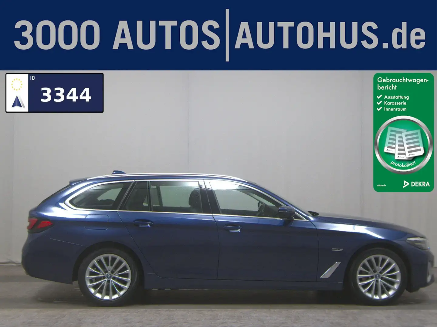 BMW 530 e Touring Luxury-Line Leder Navi LC Pro LED Bleu - 1