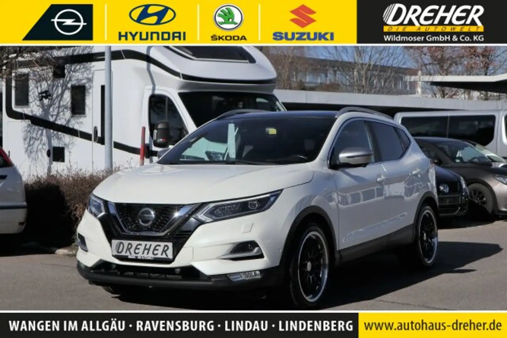 Nissan Qashqai Qashqai TEKNA / ALLRAD / NAVI /AHK / LEDER / uvm Blanco - 1