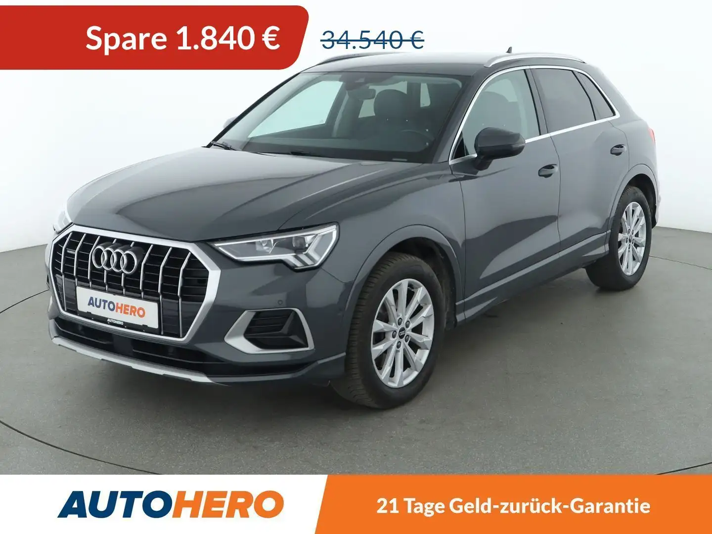 Audi Q3 40 TDI quattro advanced Aut.*NAVI*LED*CAM*ACC*PDC* Grau - 1