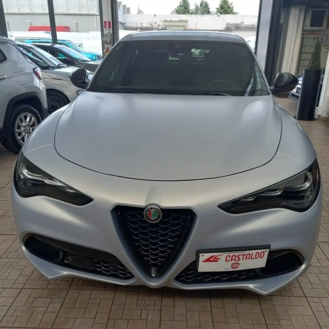 Alfa Romeo Stelvio 2.2 Turbodiesel 210 CV AT8 Q4 Competizione Grigio - 1