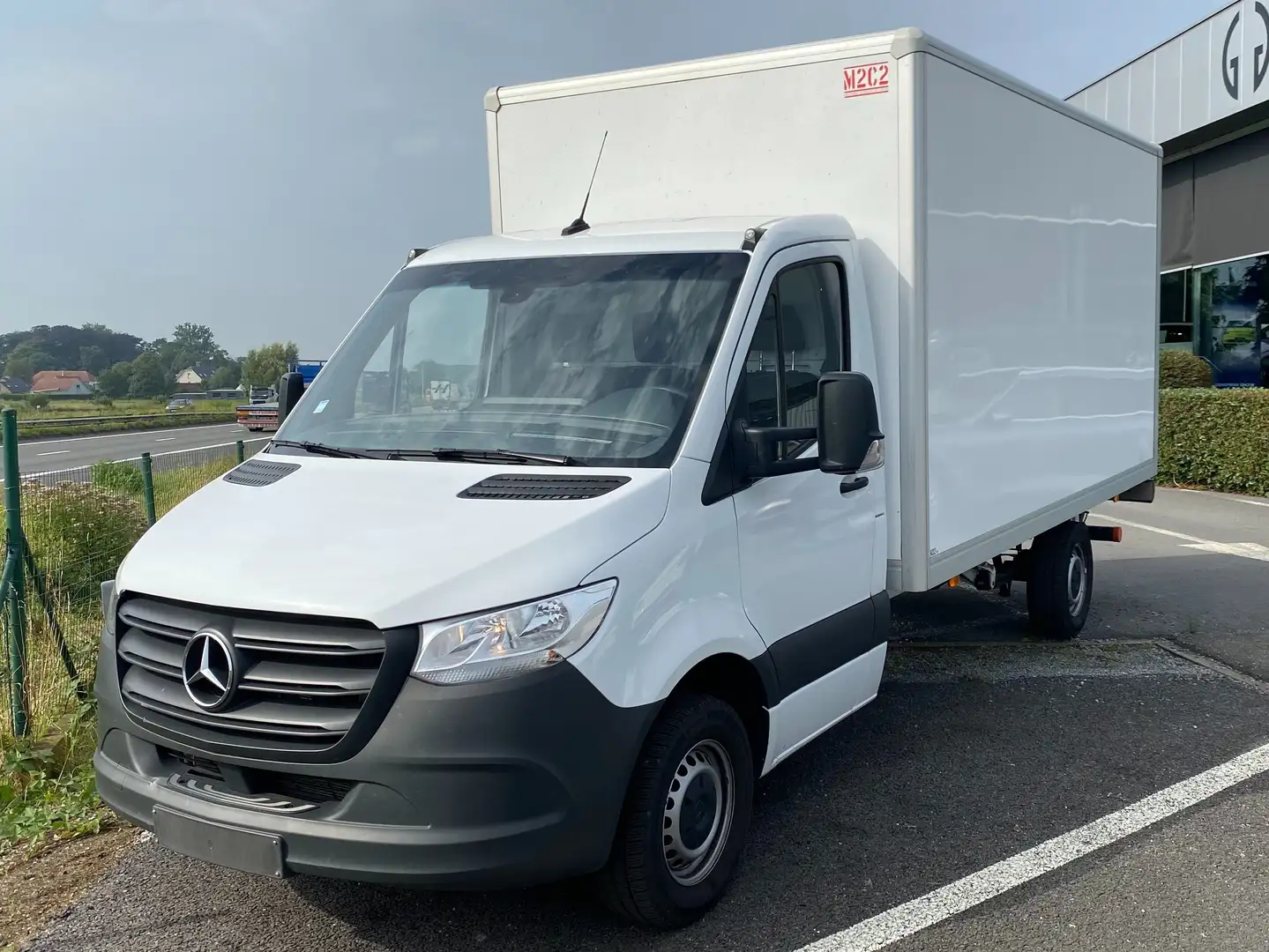 Mercedes-Benz Sprinter 315 CDI + kast + laadbrug Weiß - 1