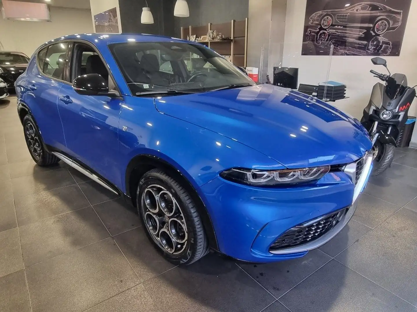 Alfa Romeo Tonale 1.6 diesel 130 CV TCT6 Ti garanz.2028 +tagl.gratu. Bleu - 1