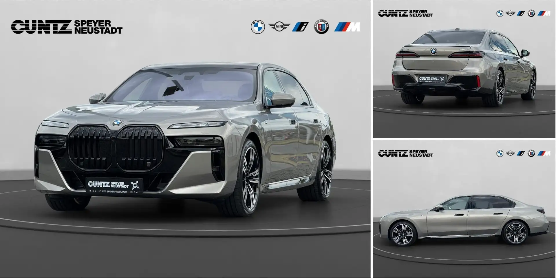 BMW 740 d Limousine M Sportpaket B&W Surround DAB Gris - 1