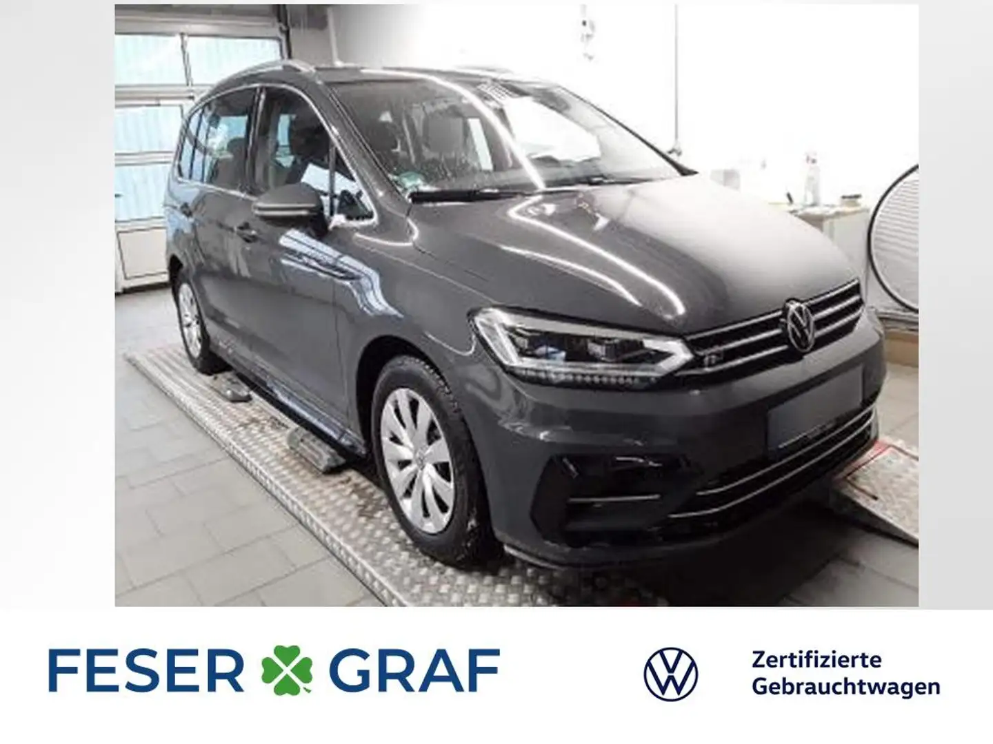 Volkswagen Touran Highline 2.0 TDI DSG Navi AHK LED 7-Sitzer Grau - 1