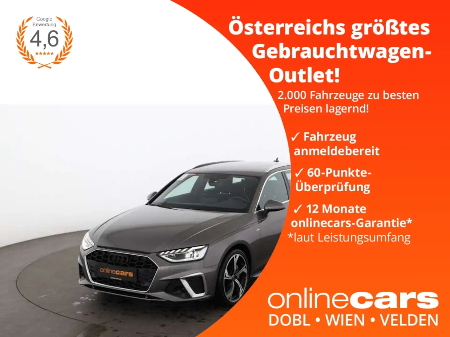 Audi A4 Avant 40 TFSI S-Line Aut LED RADAR SITZHZG NAV Gris - 1