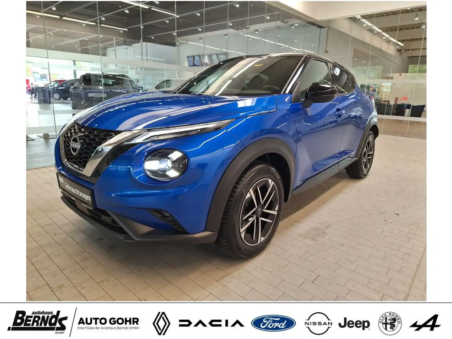 Nissan Juke 1.0 DIG-T N-Connecta KLIMAAUTOM. SITZHZG. ISO-FIX Blauw - 1