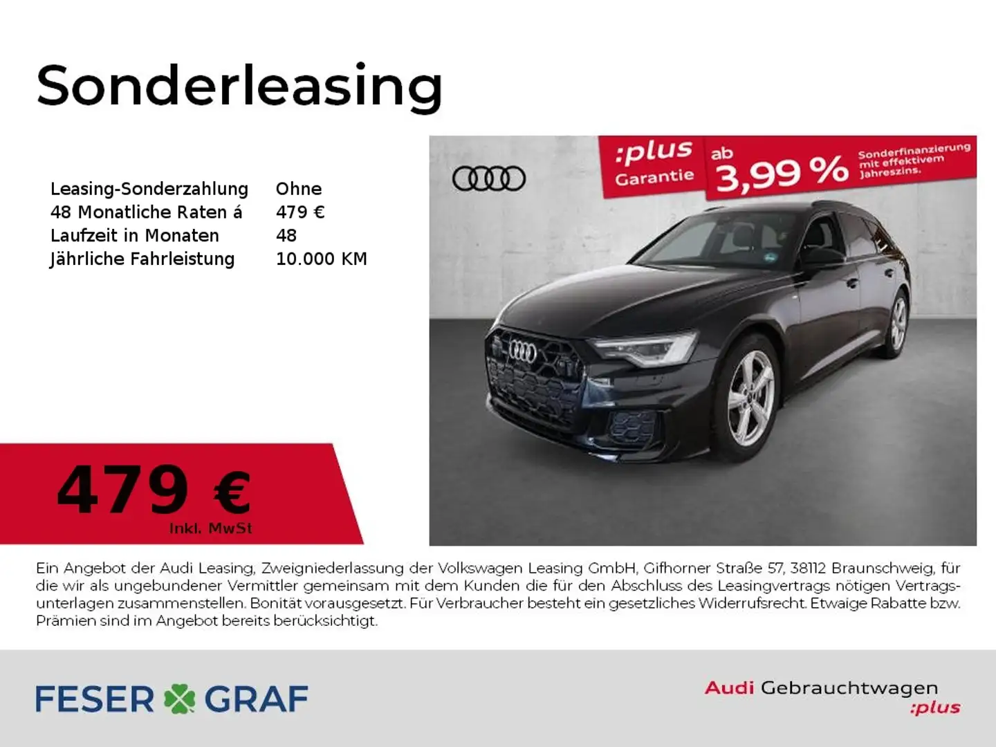 Audi A6 Avant 40 TDI S-line Stronic,Matrix,Leder,HuD,Navi+ Schwarz - 1