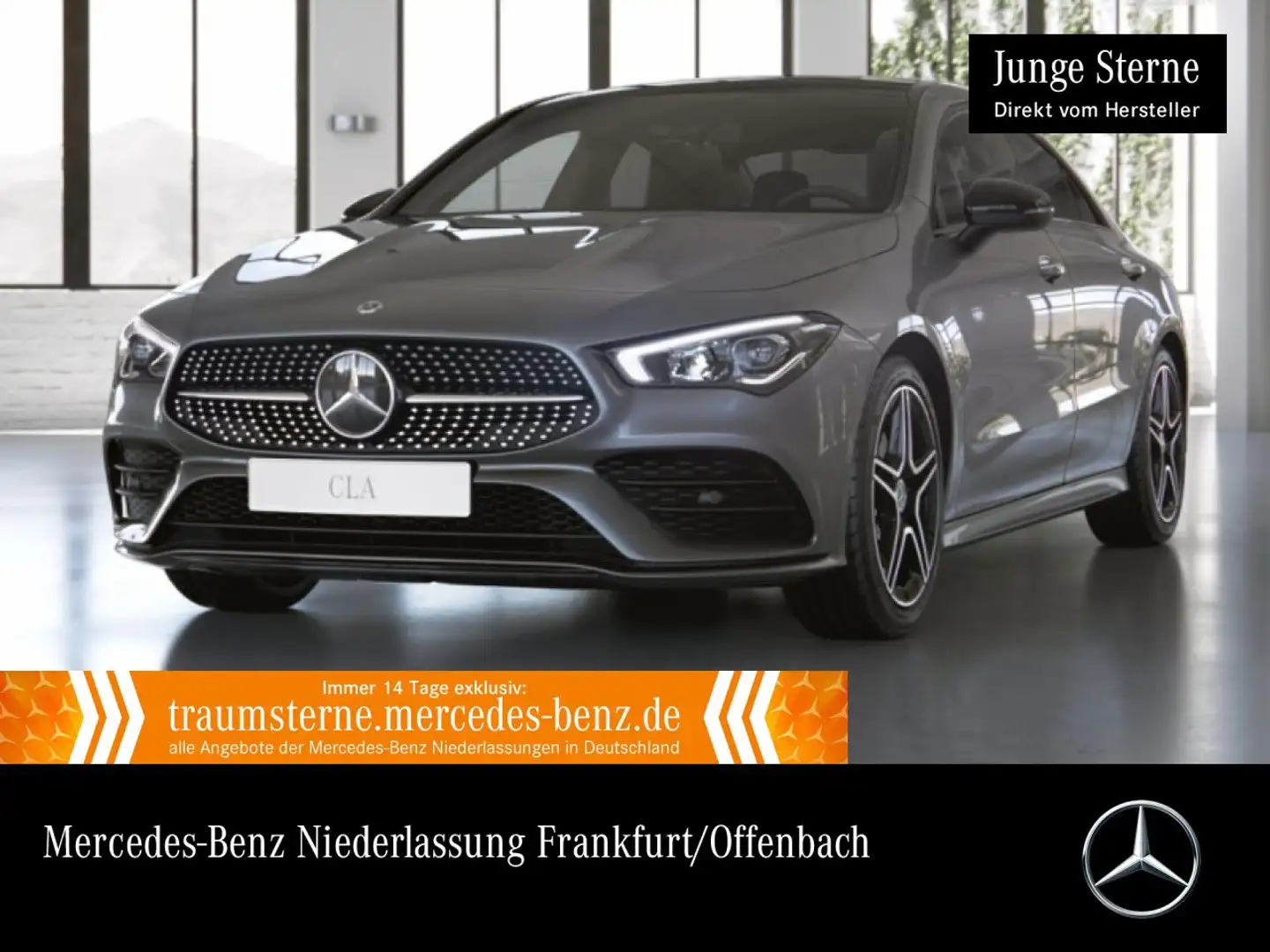 Mercedes-Benz CLA 220 d AMG+NIGHT+PANO+LED+KAMERA+HUD+KEYLESS+8G Grau - 1