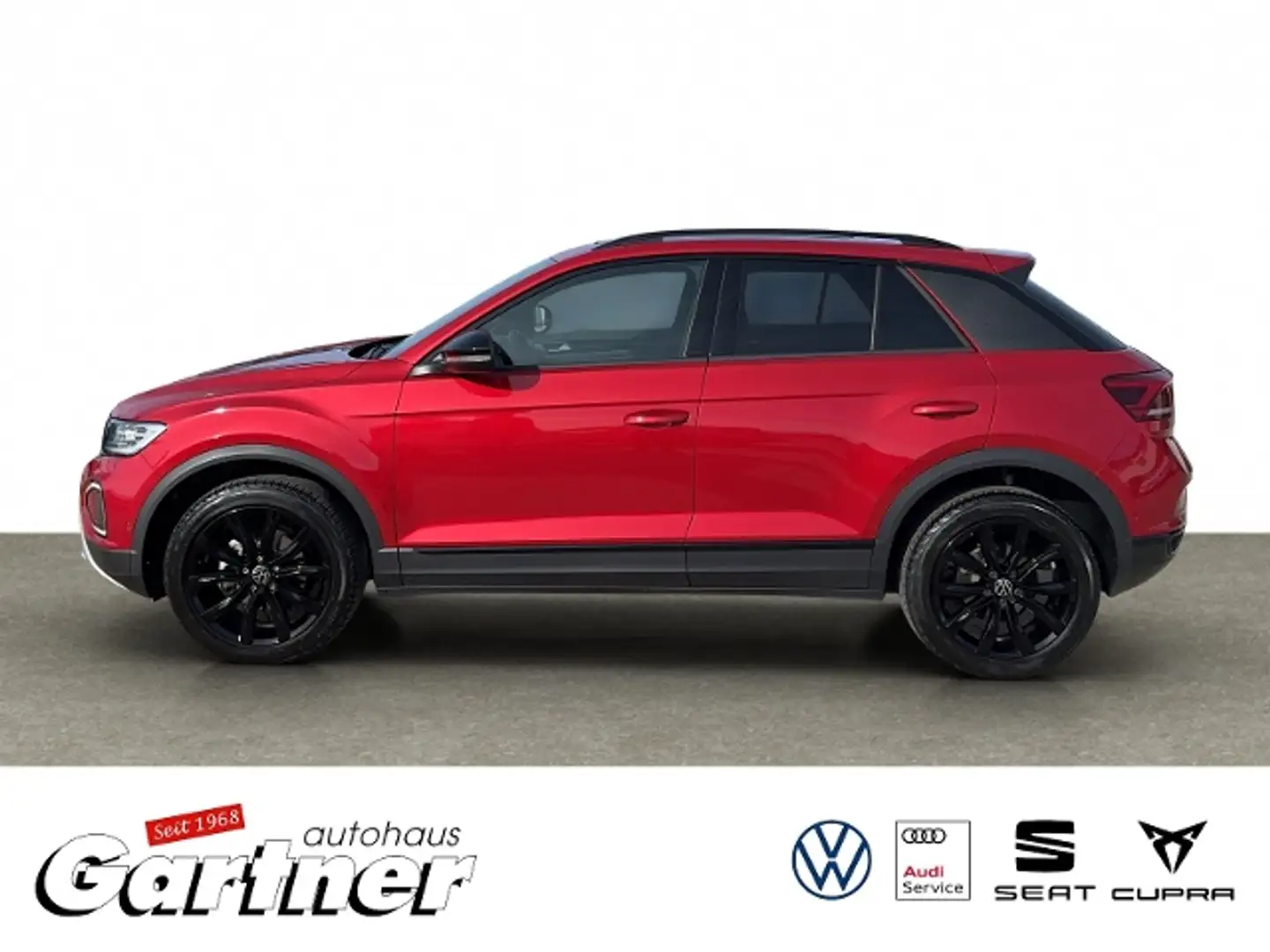 Volkswagen T-Roc 1.0 TSI BLACK STYLE REAR VIEW STANHZG LED AHK NAV Rood - 2