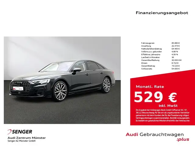 Audi S8 4.0 TFSI quattro Matrix B&O ACC Massagesitz