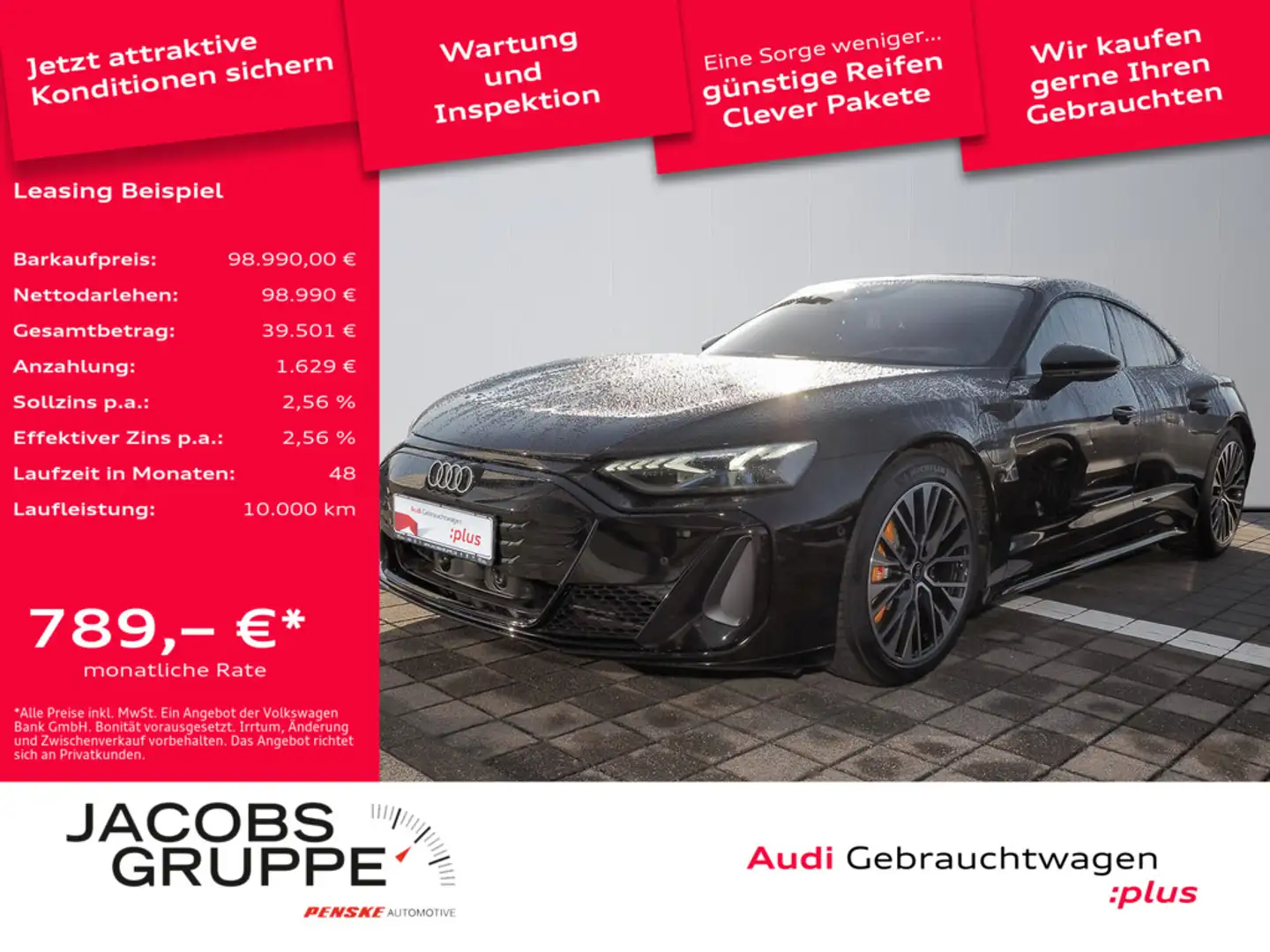 Audi e-tron GT S qu. Black/Facelift/Pano/Laser/HuD/ACC/360° Nero - 1