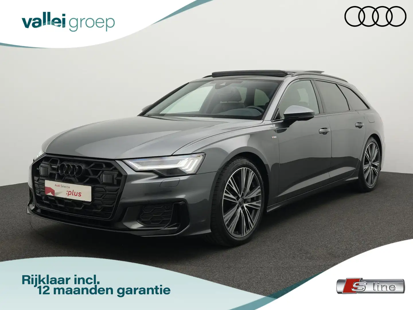 Audi A6 Avant 50 TFSI e 299 pk S-tronic quattro S edition Grijs - 1
