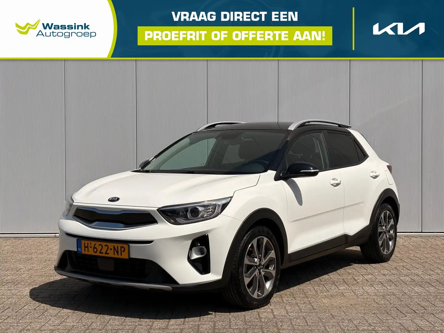 Kia Stonic 1.0 T-GDi 120pk Automaat I DynamicPlusLine I Navig Blanc - 1
