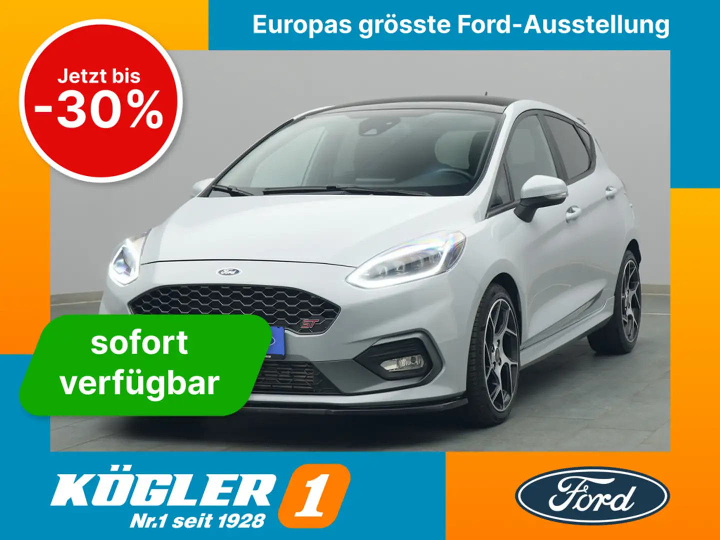 Ford Fiesta ST 200PS/Performance&Sicherheits-P./Pano Zilver - 1