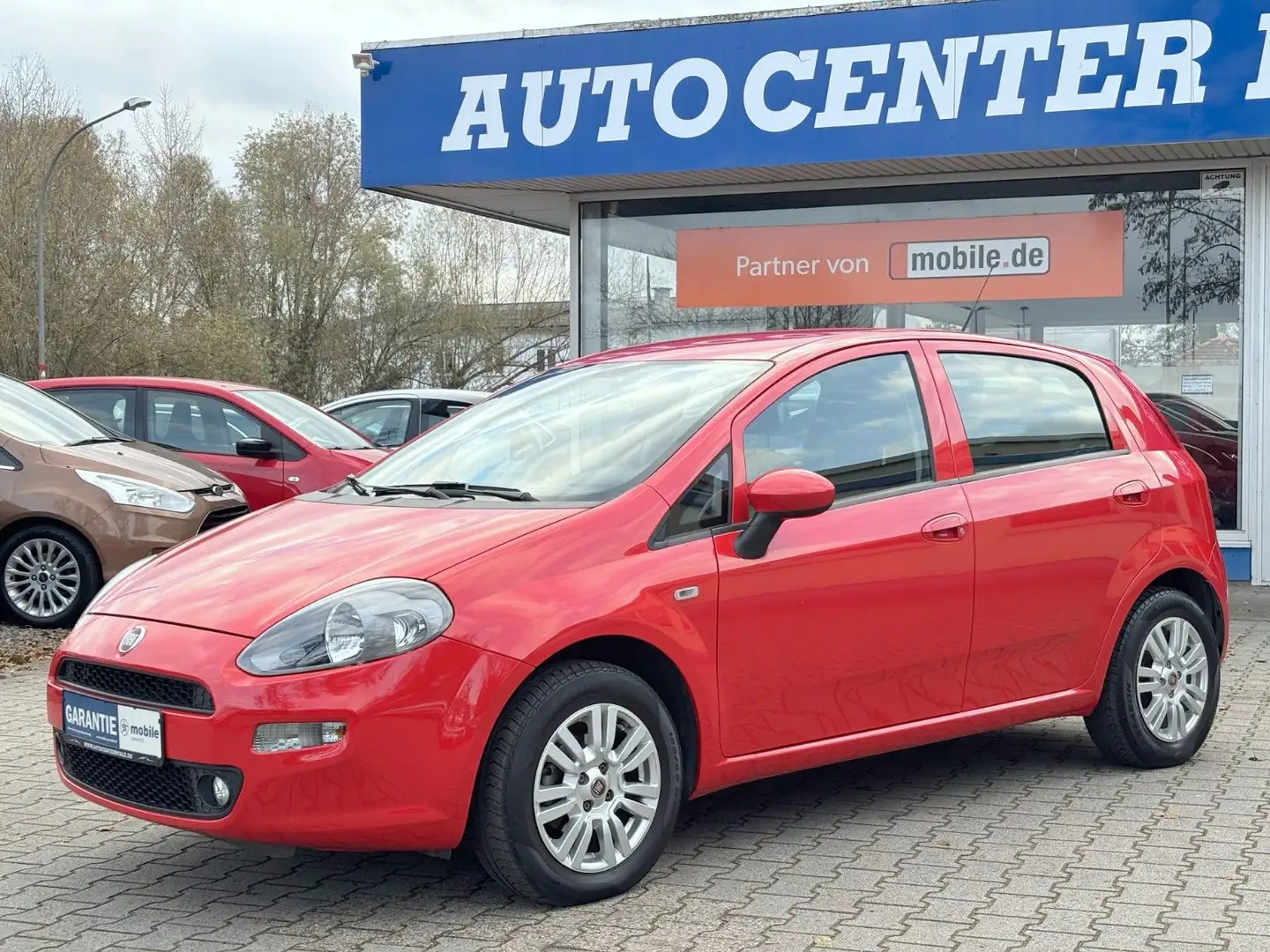 Fiat Punto Lounge Sport PDC Sitzh. Klimaauto. Rot - 1