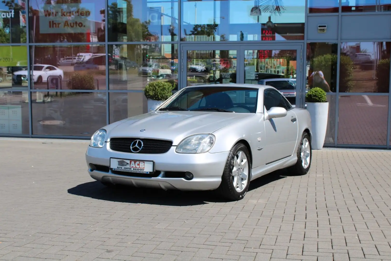 Mercedes-Benz SLK 230 K Special Edition Klima Leder 1. Besitz Argent - 2