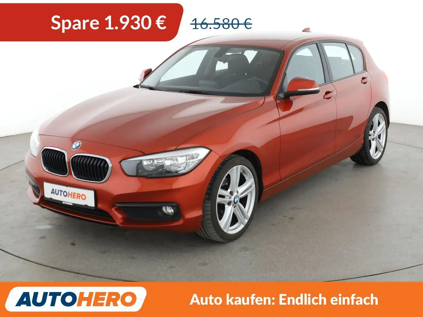 BMW 118 118i Advantage *TEMPO*PDC*SHZ*ALU* Orange - 1
