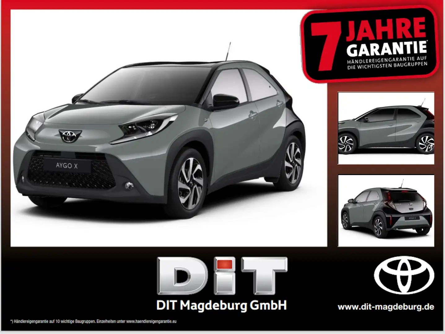 Toyota Aygo 1.0 Teamplayer ACC+Navi+SHZ+Fernlichtass. Зелений - 1