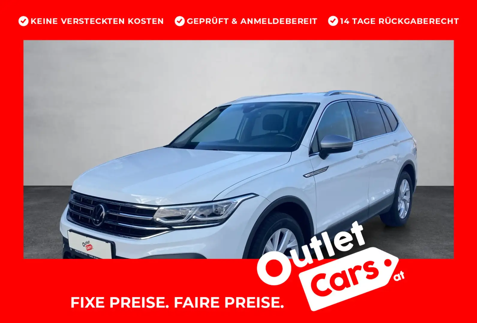 Volkswagen Tiguan Allspace Life TDI DSG Wit - 1