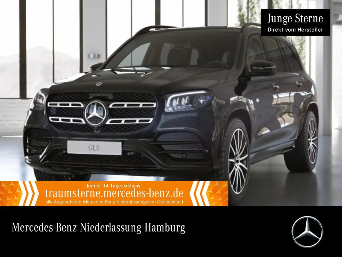 Mercedes-Benz GLS 400 d 4M AMG+EXCLUSIVE+NIGHT+PANO+360+AHK+HUD Zwart - 1